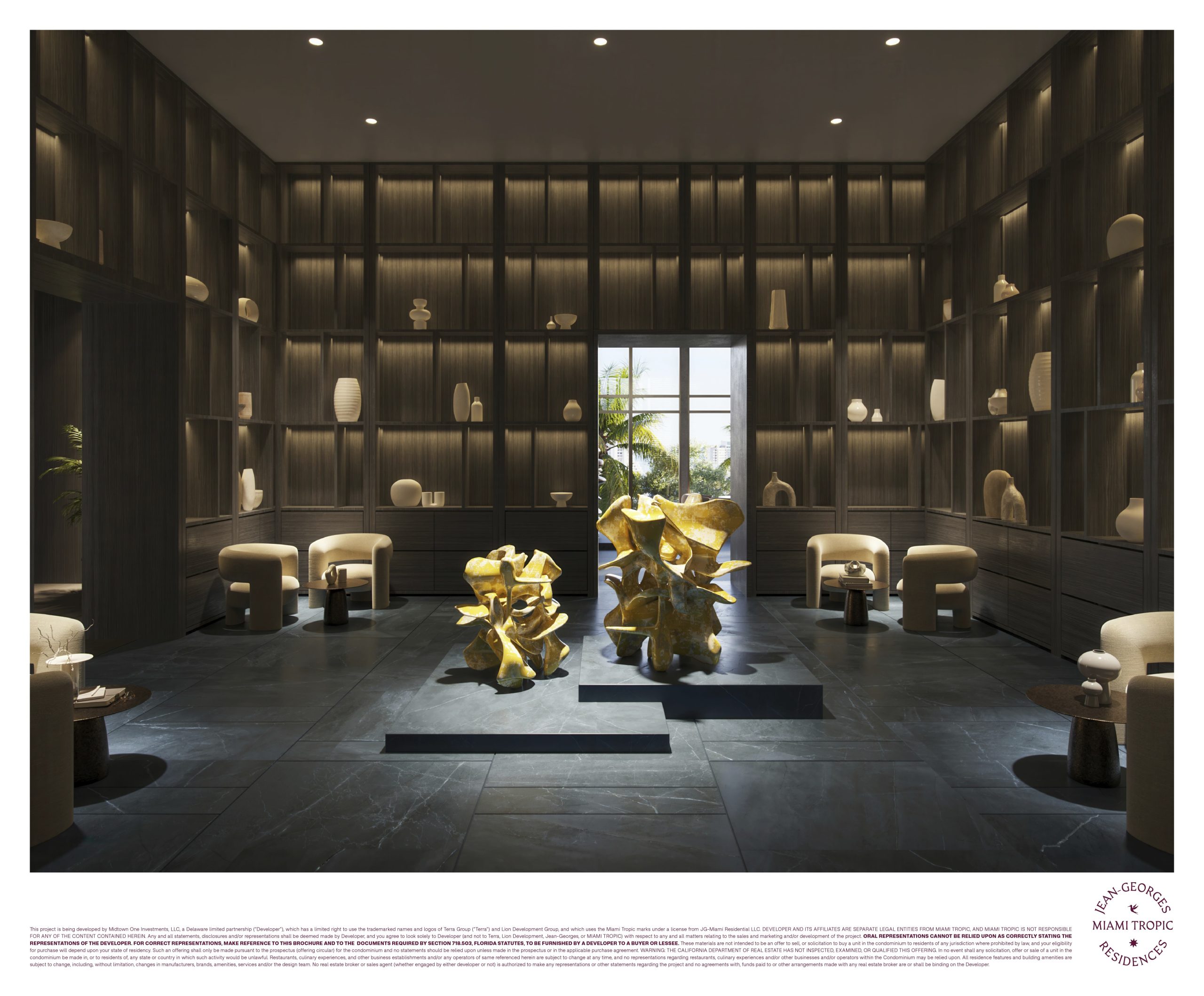 Galería de arte en el Nivel 5 de Miami Tropic Residences